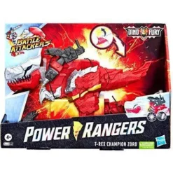 Power Rangers Dino Fury Battle Attackers Red Fury Zord Action Figure