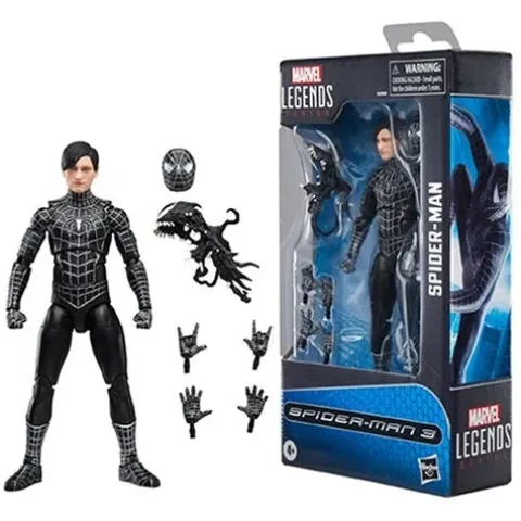 Spider-Man Marvel Legends Series Spider-Man 3 Symbiote Suit 6 Inch Action Figure