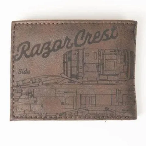 Star Wars: Mandalorian Etched PU Bifold Wallet - Entertainment Earth Exclusive