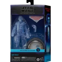Star Wars The Black Series Holocomm Collection Han Solo 6-Inch Action Figure with Light-Up Holopuck