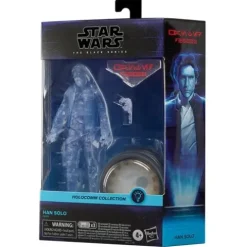 Star Wars The Black Series Holocomm Collection Han Solo 6-Inch Action Figure with Light-Up Holopuck
