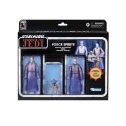 Star Wars The Black Series Anakin Skywalker", " Yoda", " and Obi-Wan Kenobi Force Spirits 6-Inch Action Figures