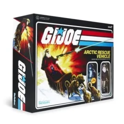 Super7 G.I. Joe Arctic Rescue Vehicle with 3 3/4-Inch Snake Eyes & Blind Woodsman ReAction Figures