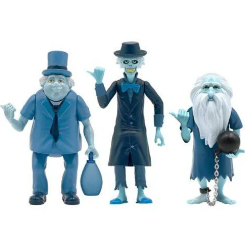 Super7 Haunted Mansion Hitchhiking Ghosts 3 3/4-Inch ReAction Figure Set of 3 - SDCC Exclusive