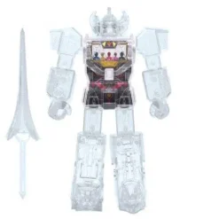 Super7 Mighty Morphin Power Rangers Clear Megazord Super Cyborg Vinyl Figure