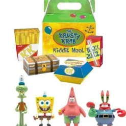 Super7 SpongeBob SquarePants Krusty Krab Meal ReAction Figures - 4 Figures