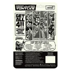 Super7 Teenage Mutant Ninja Turtles Mirage Variant 3.75-Inch ReAction Figure Set of 4