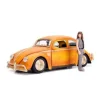 Transformers Bumblebee Movie 1:24 Scale Volkswagen Beetle Die-Cast Metal Vehicle with 3 3/4-Inch Charlie Figure