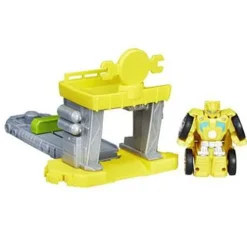 Transformers Rescue Bots Flipracer Launchers - Bumblebee Quick Launch Garage