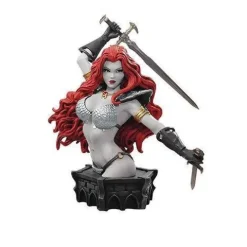 Women of Dynamite Red Sonja Arthur Adams Black and White Bust