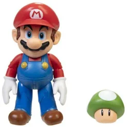 World of Nintendo 4" Action Figure - Mario with 1-Up Mushroom