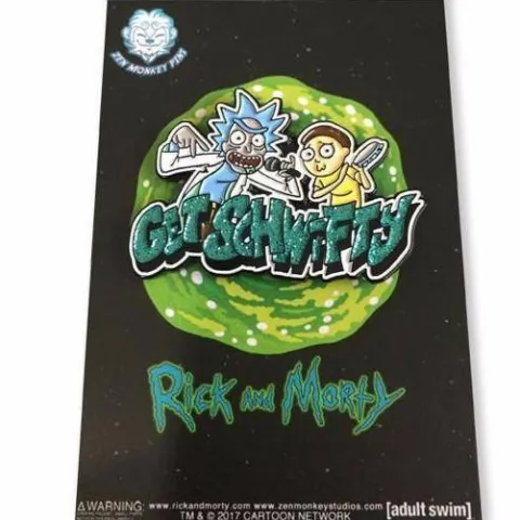 Zen Monkey: Get Schwifty - Rick and Morty Pin