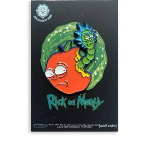 Zen Monkey: Hungry for Apples, Morty? - Rick and Morty Enamel Pin