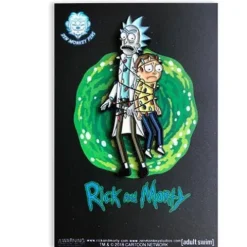 Zen Monkey: Rick and Morty Tangled in Lights - Rick and Morty Enamel Pin