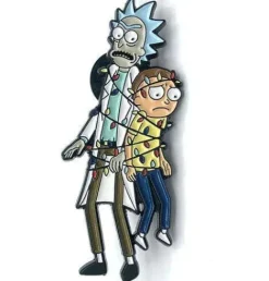 Zen Monkey: Rick and Morty Tangled in Lights - Rick and Morty Enamel Pin