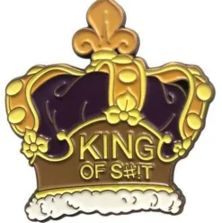 Zen Monkey: **SEASON 4 EPISODE 2** Rick's Crown (King of S#!T) - Rick and Morty Enamel Pin