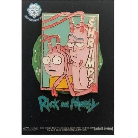 Zen Monkey: SEASON 4, EPISODE 1 Pastel Shrimp Rick and Morty (Pastel R&M Collection) - Rick and Morty Enamel Pin