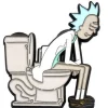 Zen Monkey: **SEASON 4 EPISODE 2** Rick on the throne - Rick and Morty Enamel Pin