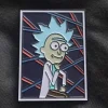 Zen Monkey: Tiny Rick's School Portrait - Rick and Morty Enamel Pin