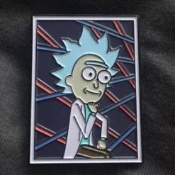 Zen Monkey: Tiny Rick's School Portrait - Rick and Morty Enamel Pin